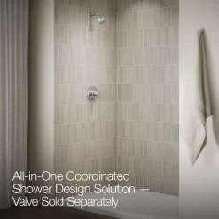 Rite-Temp® shower trim kit with push-button diverter, 2.5 gpm