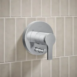 Rite-Temp® shower trim kit with push-button diverter, without showerhead