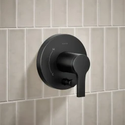 Rite-Temp® shower trim kit with push-button diverter, without showerhead