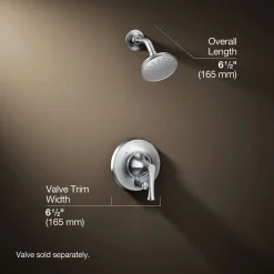 Rite-Temp® shower trim kit with push-button diverter, 2.5 gpm