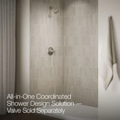 Rite-Temp® shower trim kit with push-button diverter, 2.5 gpm