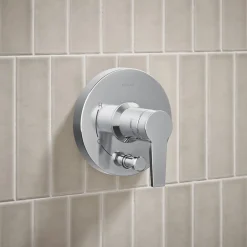 Rite-Temp® shower trim kit with push-button diverter, less showerhead