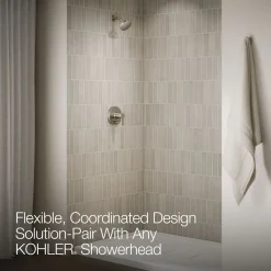 Rite-Temp® shower trim kit with push-button diverter, less showerhead
