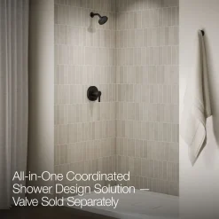 Rite-Temp® shower trim kit with push-button diverter, 2.5 gpm