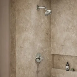 Rite-Temp® shower trim kit with cross handle, 2.5 gpm