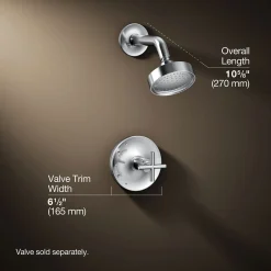 Rite-Temp® shower trim kit with cross handle, 2.5 gpm