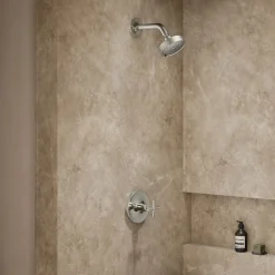 Rite-Temp® shower trim kit with cross handle, without showerhead