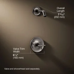 Rite-Temp® shower trim kit with cross handle, without showerhead