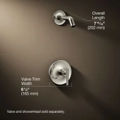 Rite-Temp® shower trim kit with lever handle, without showerhead
