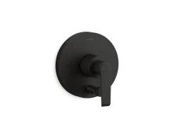 Rite-Temp® valve trim with push-button diverter