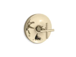 Rite-Temp® valve trim with push-button diverter and cross handle