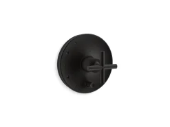 Rite-Temp® valve trim with push-button diverter and cross handle
