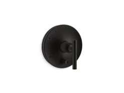 Rite-Temp® valve trim with push-button diverter and lever handle