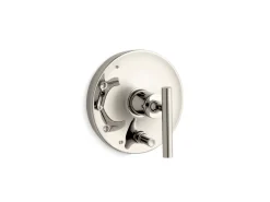 Rite-Temp® valve trim with push-button diverter and lever handle