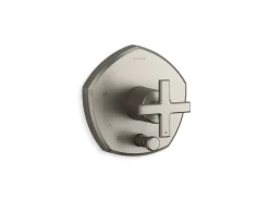 Rite-Temp® valve trim with push-button diverter and cross handle