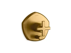 Rite-Temp® valve trim with push-button diverter and cross handle