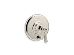 Rite-Temp® valve trim with push-button diverter and lever handle