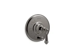 Rite-Temp® valve trim with push-button diverter and lever handle