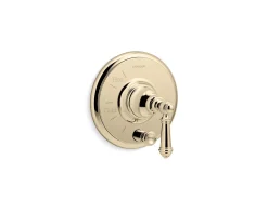 Rite-Temp® valve trim with push-button diverter and lever handle