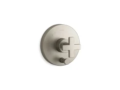 Rite-Temp® valve trim with push-button diverter and cross handle