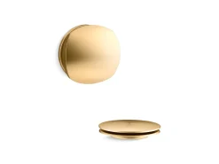 Rotary-turn bath drain trim