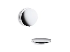 Rotary-turn bath drain trim