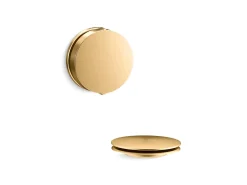 Rotary-turn bath drain trim