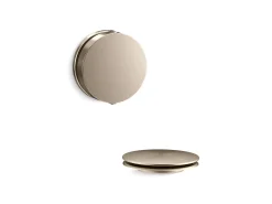 Rotary-turn bath drain trim