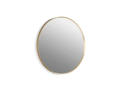 28" round framed mirror