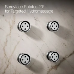 Round single-function body spray, 2.5 gpm