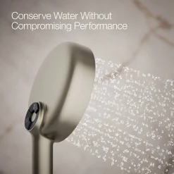 Round three-function handshower, 1.75 gpm
