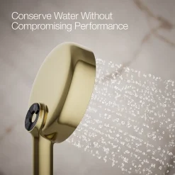 Round three-function handshower, 1.75 gpm