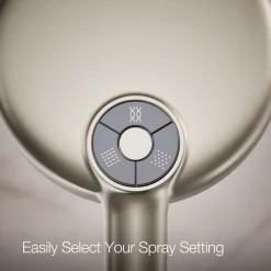 Round three-function handshower, 1.75 gpm