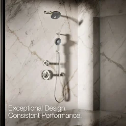 Round three-function handshower, 1.75 gpm