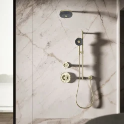 Round three-function handshower, 1.75 gpm
