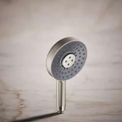 Round three-function handshower, 2.5 gpm