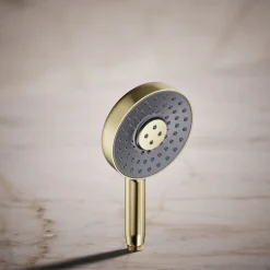 Round three-function handshower, 2.5 gpm