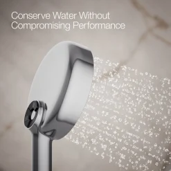 Round three-function handshower, 2.5 gpm