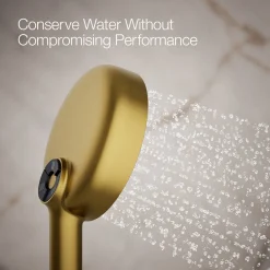 Round three-function handshower, 2.5 gpm