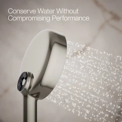 Round three-function handshower, 2.5 gpm
