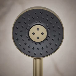 Round three-function handshower, 2.5 gpm
