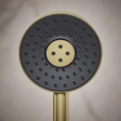 Round three-function handshower, 2.5 gpm