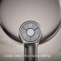 Round three-function handshower, 2.5 gpm