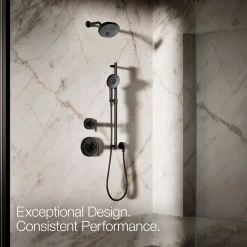 Round three-function handshower, 2.5 gpm