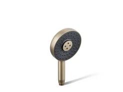 Round three-function handshower, 2.5 gpm