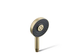Round three-function handshower, 2.5 gpm