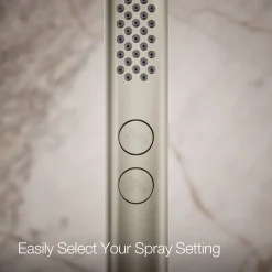 Round two-function handshower, 2.5 gpm