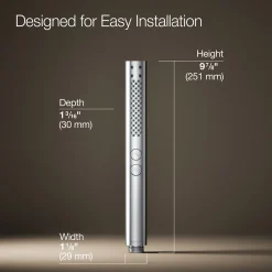 Round two-function handshower, 1.75 gpm