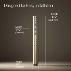 Round two-function handshower, 1.75 gpm