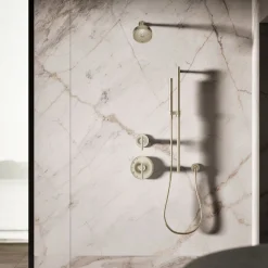 Round two-function handshower, 1.75 gpm